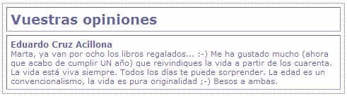 Martarivera -opiniones