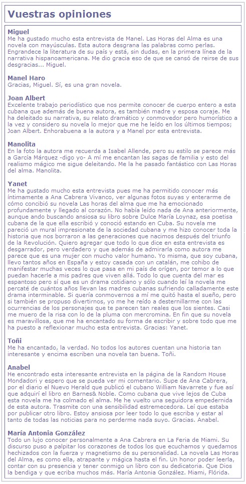 Anacabrera -opiniones