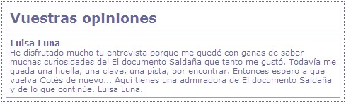 Pedrodepaz -opiniones