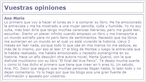 Montsedepaz -opiniones